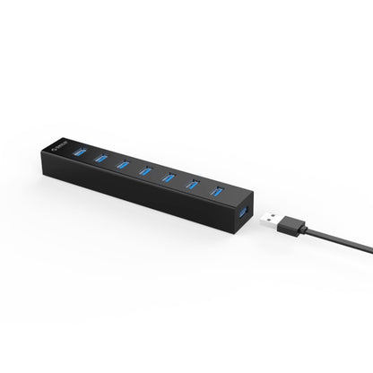 ORICO H7013-U3 ABS Material Desktop 7 Ports USB 3.0 HUB with 1m USB Cable(Black) - USB 3.0 HUB by ORICO | Online Shopping UK | buy2fix