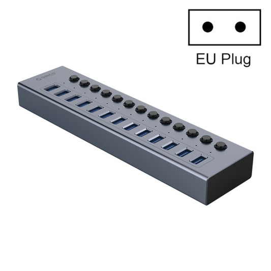ORICO BT2U3-13AB-GY-BP Multi-Ports Individual Switches HUB, EU Plug - USB 3.0 HUB by ORICO | Online Shopping UK | buy2fix