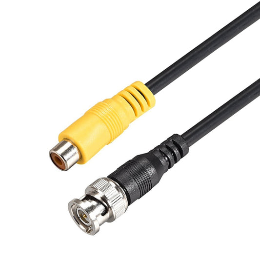 BNC Male To RCA Female Connection Cable Copper HD Video Coaxial Cable Monitoring Cable, Length: 1m - Security by buy2fix | Online Shopping UK | buy2fix