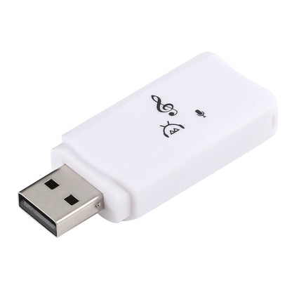2 in 1 USB Bluetooth Dongle + Audio Receiver Adapter(White) - Apple Accessories by buy2fix | Online Shopping UK | buy2fix