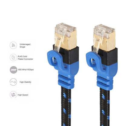 REXLIS CAT7-2 Gold-plated CAT7 Flat Ethernet 10 Gigabit Two-color Braided Network LAN Cable for Modem Router LAN Network, with Shielded RJ45 Connectors, Length: 5m - Lan Cable and Tools by REXLIS | Online Shopping UK | buy2fix