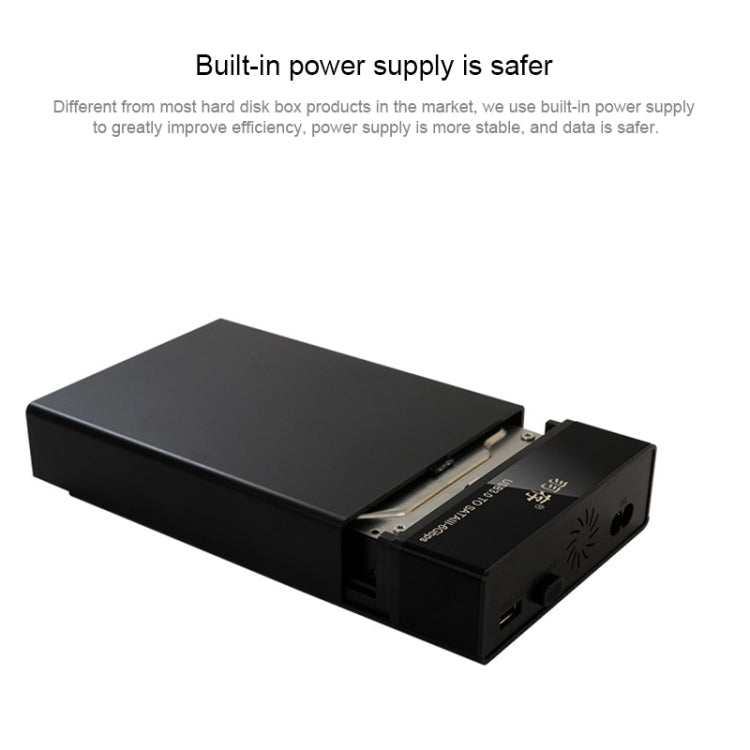 Universal SATA 2.5 / 3.5 inch USB3.0 Interface External Solid State Drive Enclosure for Laptops / Desktop Computers, The Maximum Support Capacity: 10TB - HDD Enclosure by buy2fix | Online Shopping UK | buy2fix