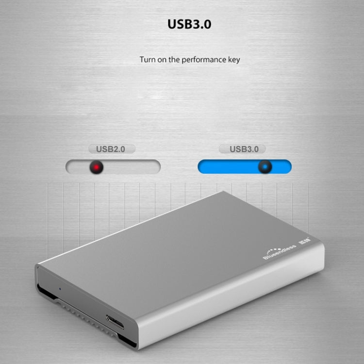 Blueendless U23Q SATA 2.5 inch Micro B Interface HDD Enclosure with USB-C / Type-C to USB 3.0 Cable, Support Thickness: 1cm or less - HDD Enclosure by buy2fix | Online Shopping UK | buy2fix