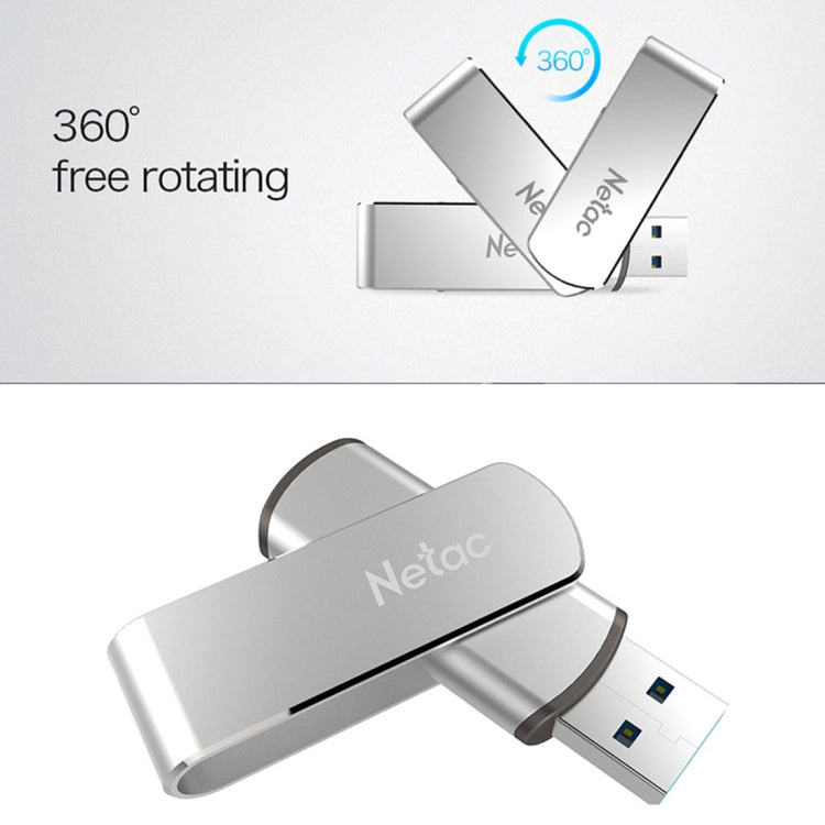 Netac U388 64GB USB 3.0 Twister Secure Encryption Flash Disk - USB Flash Drives by Netac | Online Shopping UK | buy2fix