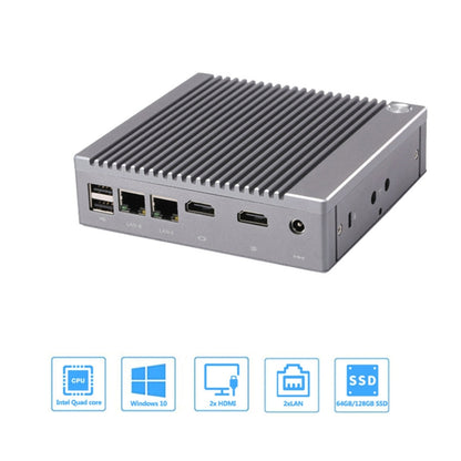 K660S Windows and Linux System Mini PC, Intel Celeron Processor N2840 Quad-Core 1.83- 2.25GHz, 4GB RAM + 64GB SSD - Windows Mini PCs by buy2fix | Online Shopping UK | buy2fix