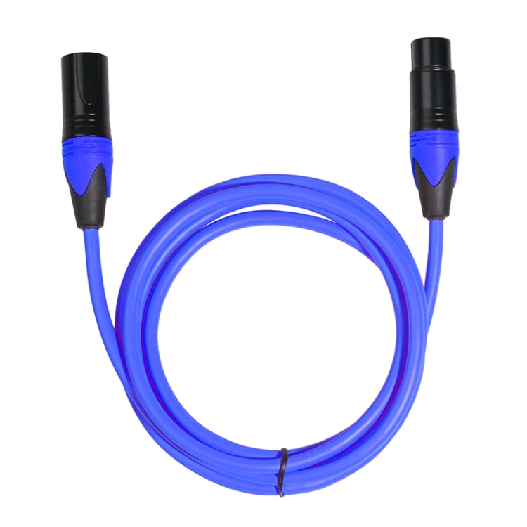 XRL Male to Female Microphone Mixer Audio Cable, Length: 1m (Blue) - Consumer Electronics by buy2fix | Online Shopping UK | buy2fix