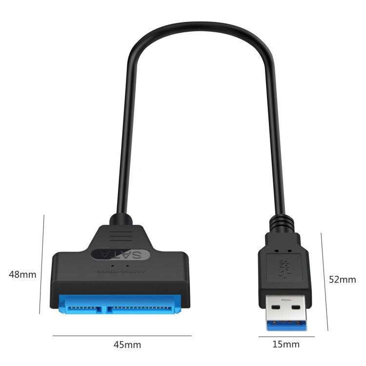 Professional SATA to USB 3.0 Cable Adapter 2.5 inch SSD Hard Drive Expanding Connector -  by buy2fix | Online Shopping UK | buy2fix