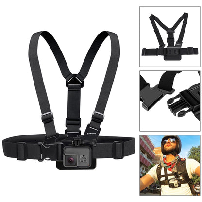 PULUZ 45 in 1 Accessories Ultimate Combo Kits (Chest Strap + Suction Cup Mount + 3-Way Pivot Arms + J-Hook Buckle + Wrist Strap + Helmet Strap + Surface Mounts + Tripod Adapter + Storage Bag + Handleb ... /3 /2 /1, DJI Osmo Action and Other Action Cameras - DJI & GoPro Accessories by PULUZ | Online Shopping UK | buy2fix