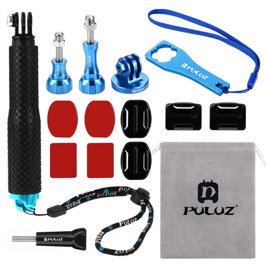 PULUZ 16 in 1 CNC Metal Accessories Combo Kits (Screws + Surface Mounts + Tripod Adapter + Extendable Pole Monopod + Storage Bag + Wrench) for GoPro Hero11 Black / HERO10 Black / GoPro HERO9 Black / H ... /3 /2 /1, DJI Osmo Action and Other Action Cameras - DJI & GoPro Accessories by PULUZ | Online Shopping UK | buy2fix