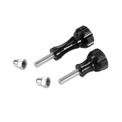 PULUZ CNC Aluminum Thumb Knob Stainless Bolt Nut Screw Set for GoPro Hero11 Black / HERO10 Black / HERO9 Black / HERO8 Black /7 /6 /5 /5 Session /4 Session /4 /3+ /3 /2 /1, DJI Osmo Action, Xiaoyi and Other Action Cameras(Black) - DJI & GoPro Accessories by PULUZ | Online Shopping UK | buy2fix