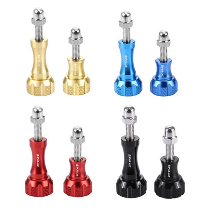 PULUZ CNC Aluminum Thumb Knob Stainless Bolt Nut Screw Set for GoPro Hero11 Black / HERO10 Black / HERO9 Black / HERO8 Black /7 /6 /5 /5 Session /4 Session /4 /3+ /3 /2 /1, DJI Osmo Action, Xiaoyi and Other Action Cameras(Gold) - DJI & GoPro Accessories by PULUZ | Online Shopping UK | buy2fix