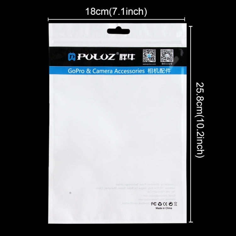 10 PCS PULUZ 25.8cm x 18cm Hang Hole Clear Front White Pearl Jewelry Zip Lock Packaging Bag (Size: L) - DJI & GoPro Accessories by PULUZ | Online Shopping UK | buy2fix