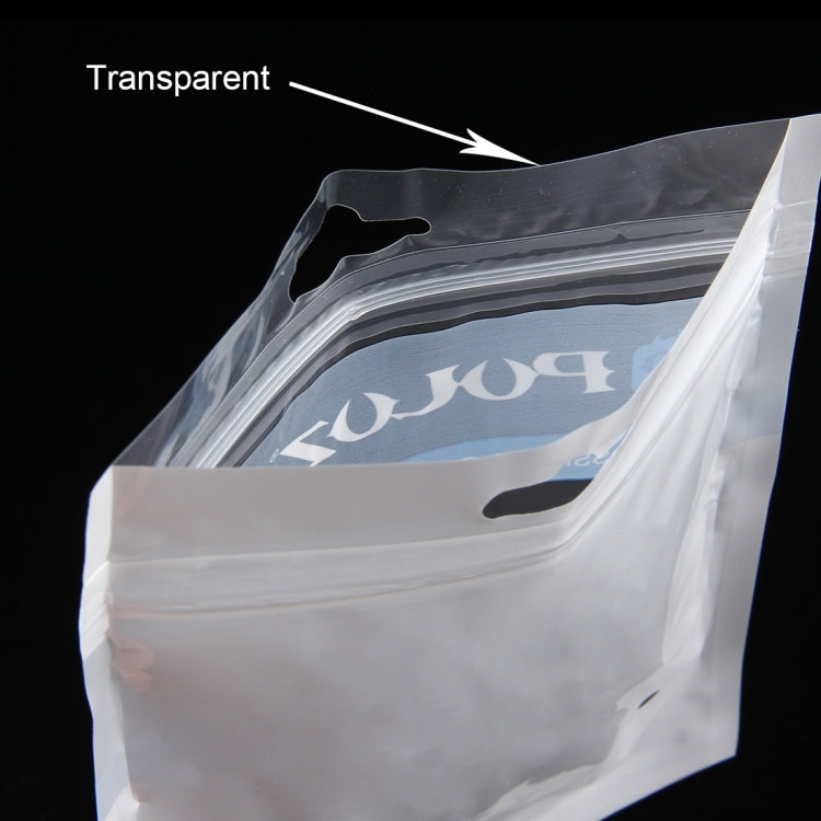 10 PCS PULUZ 25.8cm x 18cm Hang Hole Clear Front White Pearl Jewelry Zip Lock Packaging Bag (Size: L) - DJI & GoPro Accessories by PULUZ | Online Shopping UK | buy2fix