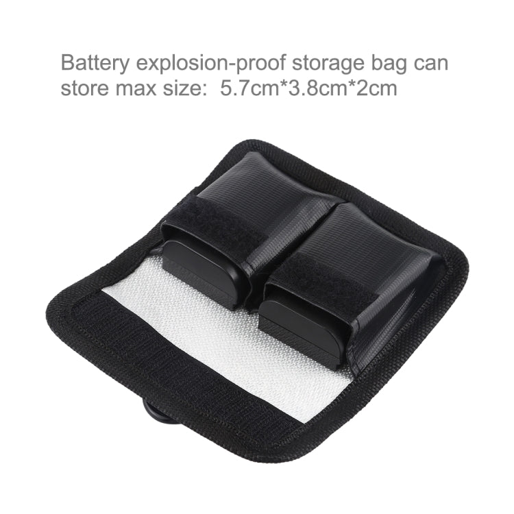 PULUZ Lithium Battery Explosion-proof Safety Protection Storage Bag with Carabiner for Camera Battery - DJI & GoPro Accessories by PULUZ | Online Shopping UK | buy2fix