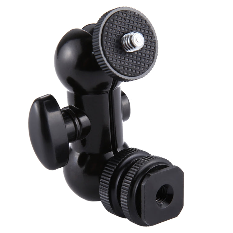 PULUZ Flash Hot Shoe Swivel Ball Head 1/4 inch Tripod Screw Magic Arm with Lock - Camera Accessories by PULUZ | Online Shopping UK | buy2fix