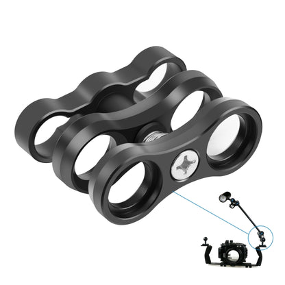 PULUZ Dual Aluminum Alloy Clamp for Underwater Arm System - Camera Accessories by PULUZ | Online Shopping UK | buy2fix