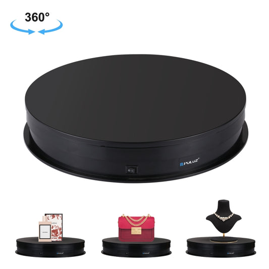 PULUZ 30cm USB Electric Rotating Turntable Display Stand Video Shooting Props Turntable for Photography, Load 5-10kg(Black) - Camera Accessories by PULUZ | Online Shopping UK | buy2fix