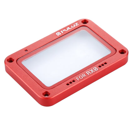 PULUZ Aluminum Alloy Flame + Tempered Glass Lens Protector for Sony RX0 / RX0 II, with Screws and Screwdrivers(Red) - DJI & GoPro Accessories by PULUZ | Online Shopping UK | buy2fix