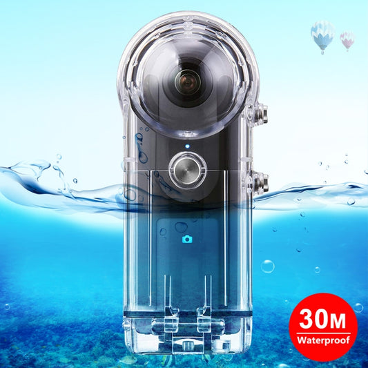 PULUZ 30m Underwater Waterproof Housing Protective Case for Ricoh Theta S / Theta V / Theta SC 360 / Theta SC2 360, with Buckle Basic Mount & Screw - DJI & GoPro Accessories by PULUZ | Online Shopping UK | buy2fix