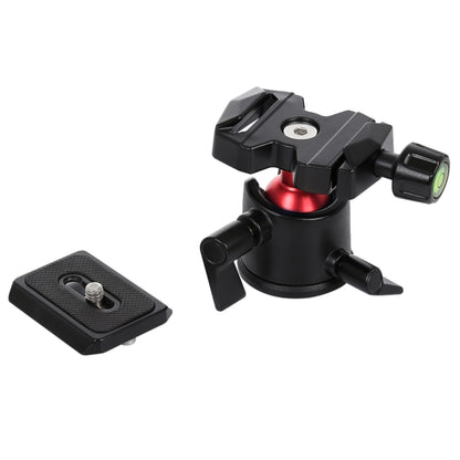 PULUZ 360 Degree Rotation Panoramic Metal Ball Head with Quick Release Plate for DSLR & Digital Cameras(Black) - Tripod Heads by PULUZ | Online Shopping UK | buy2fix