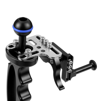PULUZ Shutter Release Trigger Extension Adapter Lever Mount for Underwater Arm System(Black) - Camera Accessories by PULUZ | Online Shopping UK | buy2fix
