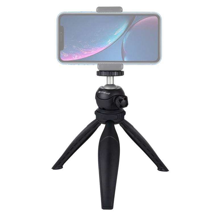 PULUZ 20cm Pocket Plastic Tripod Mount with 360 Degree Ball Head for Smartphones, GoPro, DSLR Cameras(Black) - Tripods by PULUZ | Online Shopping UK | buy2fix