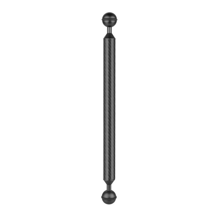 PULUZ  12 inch 30.4cm Length 20.8mm Diameter Dual Balls Carbon Fiber Floating Arm, Ball Diameter: 25mm(Black) - Camera Accessories by PULUZ | Online Shopping UK | buy2fix