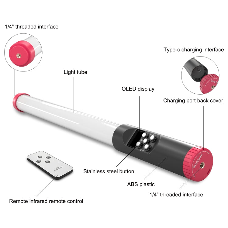 PULUZ RGB 114 LEDs Waterproof Photography Handheld Light Stick with Remote Control(Red) - Camera Accessories by PULUZ | Online Shopping UK | buy2fix