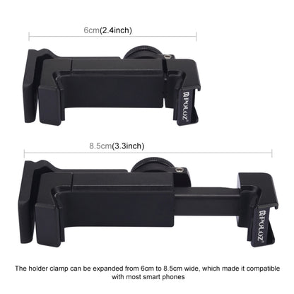 PULUZ 360 Degree Rotating Universal Horizontal Vertical Shooting Phone Metal Clamp Holder Bracket, For iPhone, Galaxy, Huawei, Xiaomi, Sony, HTC, Google and other Smartphones - Desktop Holder by PULUZ | Online Shopping UK | buy2fix