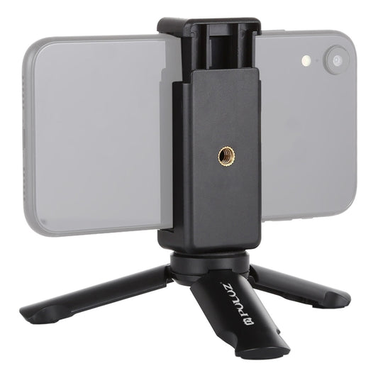 PULUZ Mini Plastic Tripod + Universal Phone Clamp Bracket, For iPhone, Galaxy, Huawei, Xiaomi, Sony, HTC, Google and other Smartphones - Desktop Holder by PULUZ | Online Shopping UK | buy2fix