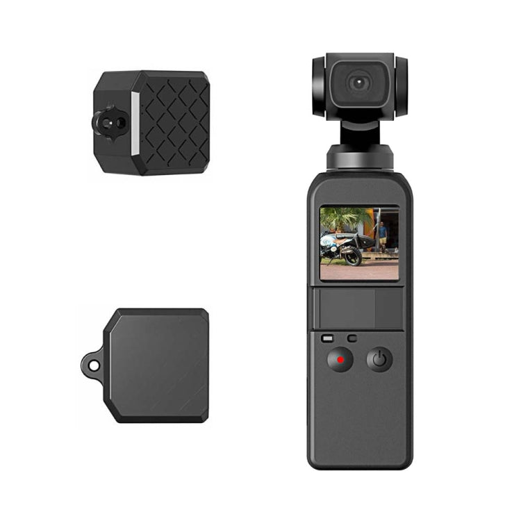 PULUZ  2 in 1 Diamond Texture Silicone Cover Case Set for DJI OSMO Pocket(Black) - DJI & GoPro Accessories by PULUZ | Online Shopping UK | buy2fix