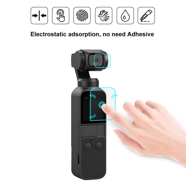PULUZ 9H 2.5D HD Tempered Glass Lens Protector + Screen Film for DJI OSMO Pocket Gimbal - DJI & GoPro Accessories by PULUZ | Online Shopping UK | buy2fix