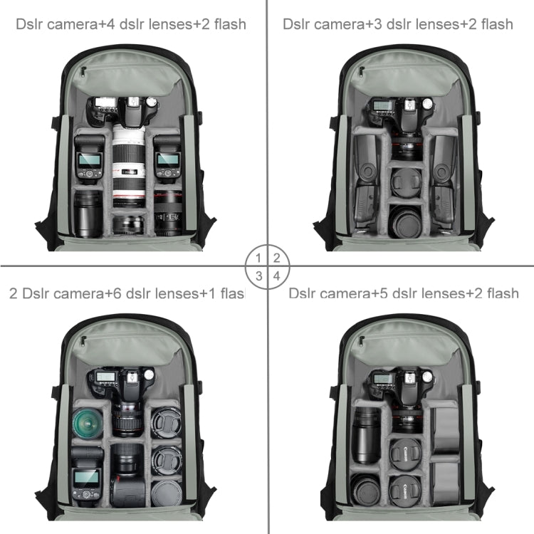 [RUS Warehouse] PULUZ Outdoor Portable Waterproof Scratch-proof Dual Shoulders Backpack Handheld PTZ Stabilizer Camera Bag with Rain Cover for Digital Camera, DJI Ronin-SC / Ronin-S - Camera Accessories by PULUZ | Online Shopping UK | buy2fix