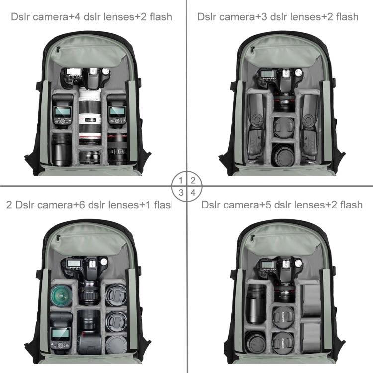 [RUS Warehouse] PULUZ Outdoor Portable Waterproof Scratch-proof Dual Shoulders Backpack Handheld PTZ Stabilizer Camera Bag with Rain Cover for Digital Camera, DJI Ronin-SC / Ronin-S(Black) - Backpack by PULUZ | Online Shopping UK | buy2fix