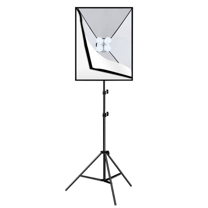 PULUZ 50x70cm Studio Softbox + 2m Tripod Mount + 4 x E27 20W 5700K White Light LED Light Bulb Photography Lighting Kit(US Plug) - Stand Bracket by PULUZ | Online Shopping UK | buy2fix