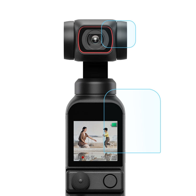 PULUZ 9H 2.5D HD Tempered Glass Lens Protector + Screen Film for DJI OSMO Pocket 2 - DJI & GoPro Accessories by PULUZ | Online Shopping UK | buy2fix