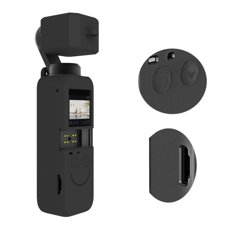 PULUZ  2 in 1 Silicone Cover Case Set for DJI OSMO Pocket 2 (Black) - DJI & GoPro Accessories by PULUZ | Online Shopping UK | buy2fix