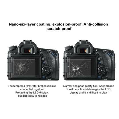 PULUZ 2.5D 9H Tempered Glass Film for Canon 650D, Compatible with 80D / 70D / 77D(9000D) / 800D(X9I) / 700D(X7I) / 750D(X8I) / 760D(8000D) / XC10 / XC15 / 7D2, Pentax Q1 / K-S1 /Q10 / Q7, Panasonic ZS35, Nikon V1 - Camera Accessories by PULUZ | Online Shopping UK | buy2fix