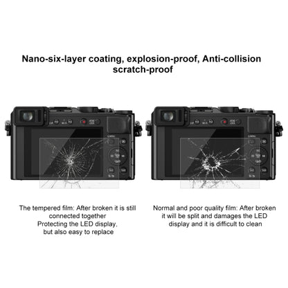 PULUZ 2.5D 9H Tempered Glass Film for Panasonic DMC-LX100, Compatible with Panasonic GF2 / GF3 / GF5 / GF6 / WEA / GM1 / FL1GK / GX7 / GF9  / GF8  / GF7 / GM1S / TZ70 / TZ90 / TZ85 / FZ85 / TZ57 - Camera Accessories by PULUZ | Online Shopping UK | buy2fix