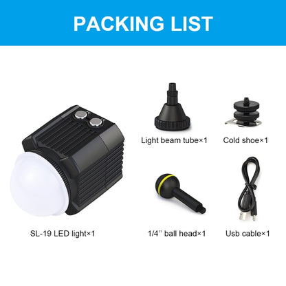 PULUZ 60m Underwater LED Photography Fill Light 7.4V/1100mAh Diving Light for GoPro Hero11 Black / HERO10 Black / HERO9 Black /HERO8 / HERO7 /6 /5 /5 Session /4 Session /4 /3+ /3 /2 /1, Insta360 ONE R, DJI Osmo Action and Other Action Cameras(Black) - DJI & GoPro Accessories by PULUZ | Online Shopping UK | buy2fix