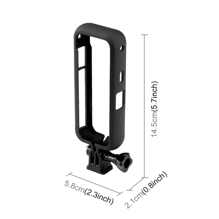 PULUZ PC Protective Frame for Insta360 ONE X2, with Adapter Mount & Screw(Black) - DJI & GoPro Accessories by PULUZ | Online Shopping UK | buy2fix