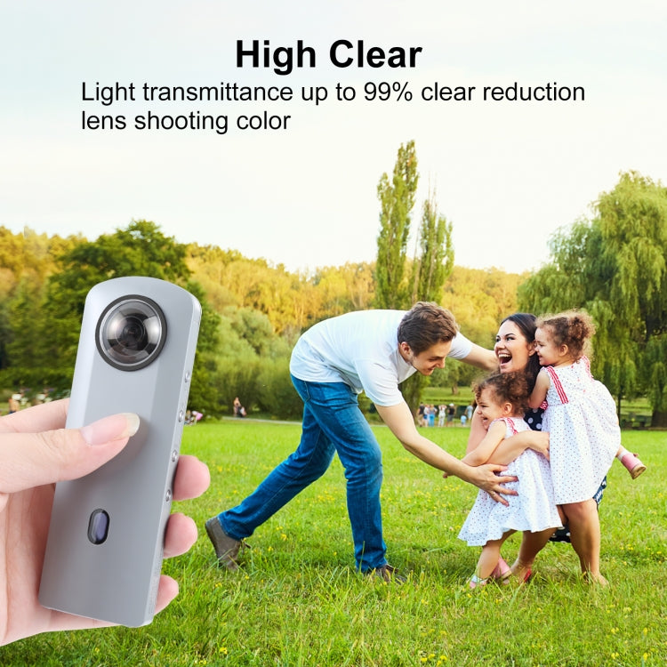 PULUZ Lens Guard PC Protective Cover Kits for Ricoh Theta SC2 / S / V (Transparent) - DJI & GoPro Accessories by PULUZ | Online Shopping UK | buy2fix