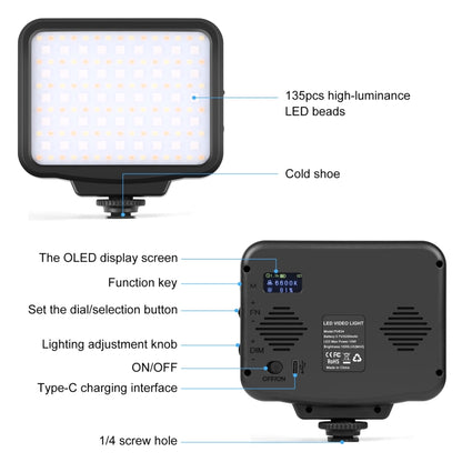 PULUZ Pocket 2500-9900K+RGB Full Color Beauty Fill Light Handheld On-Camera Photography LED Light - Camera Accessories by PULUZ | Online Shopping UK | buy2fix