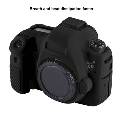 PULUZ Soft Silicone Protective Case for Canon EOS 6D(Black) - Camera Accessories by PULUZ | Online Shopping UK | buy2fix