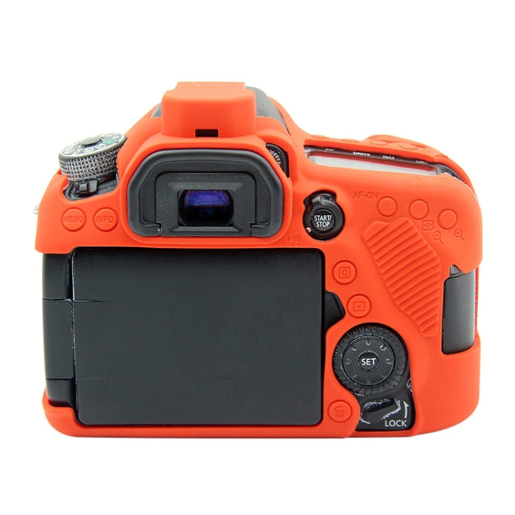 PULUZ Soft Silicone Protective Case for Canon EOS 80D(Red) - Camera Accessories by PULUZ | Online Shopping UK | buy2fix