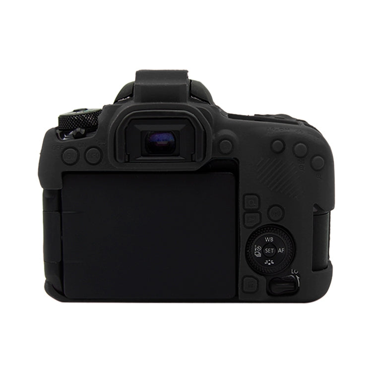 PULUZ Soft Silicone Protective Case for Canon EOS 77D(Black) - Camera Accessories by PULUZ | Online Shopping UK | buy2fix
