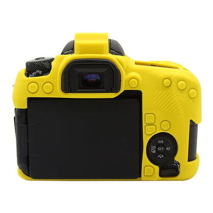 PULUZ Soft Silicone Protective Case for Canon EOS 77D(Yellow) - Camera Accessories by PULUZ | Online Shopping UK | buy2fix