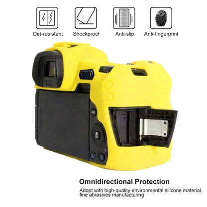 PULUZ Soft Silicone Protective Case for Canon EOS R(Yellow) - Camera Accessories by PULUZ | Online Shopping UK | buy2fix