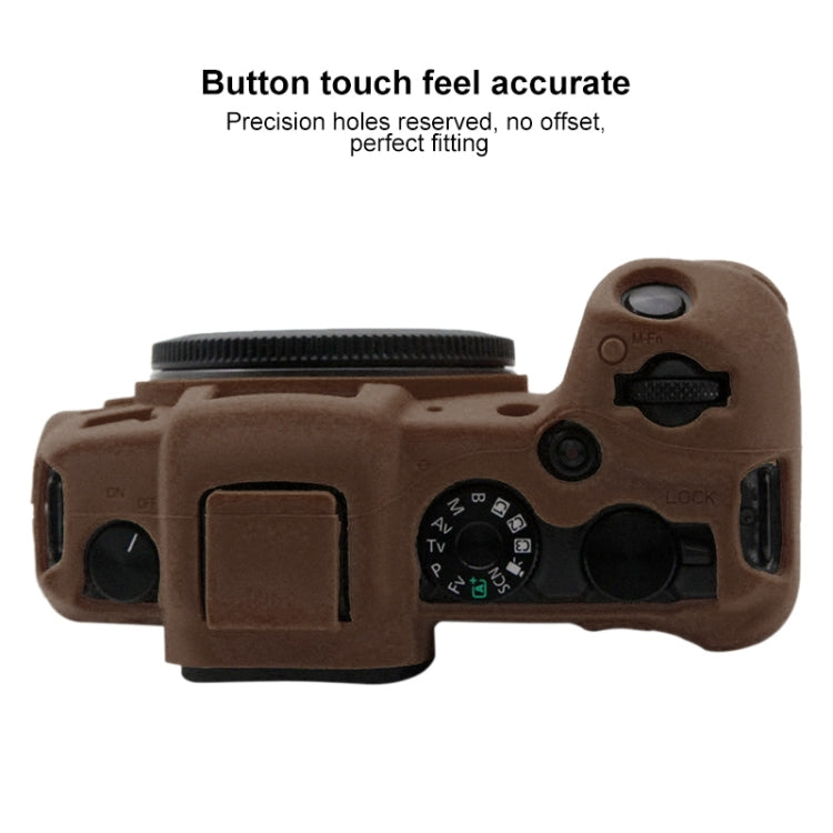 PULUZ Soft Silicone Protective Case for Canon EOS RP(Coffee) - Protective Case by PULUZ | Online Shopping UK | buy2fix