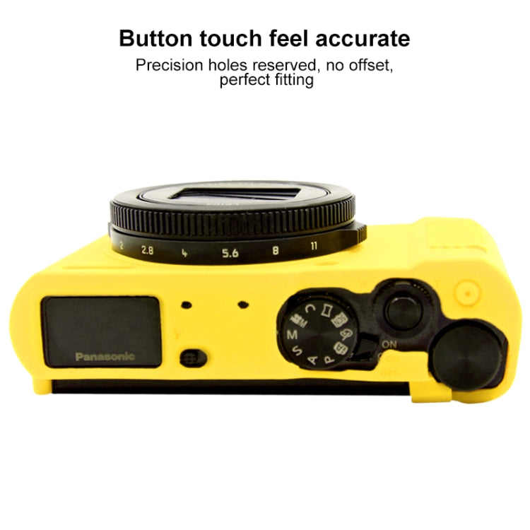 PULUZ Soft Silicone Protective Case for Panasonic Lumix  LX10(Yellow) - Camera Accessories by buy2fix | Online Shopping UK | buy2fix